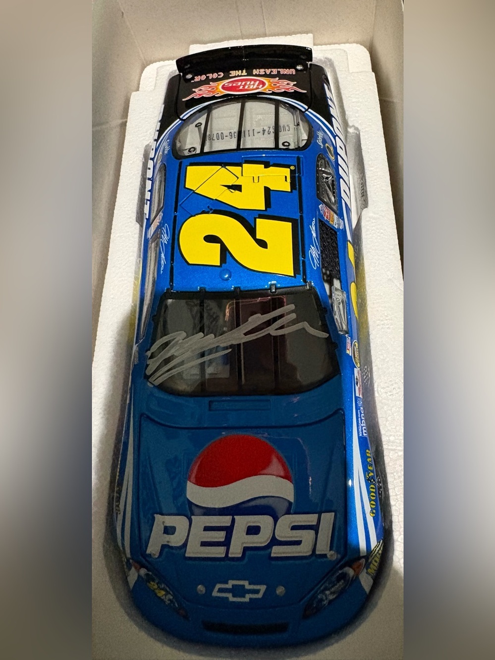 Jeff Gordon Autographed Pepsi  No.24 Diecast Race Car Special Paint Scheme